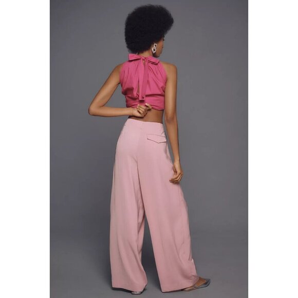 Maeve Tapered Puddle Trousers 16W Light Pink PLUS SIZE - Picture 3 of 5